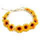 thumbnail image 3 of Guirnalda de cabeza de crisantemo, corona de flores, diadema, lazo para la cabeza para mujeres y niñas, suministros para fiesta de Halloween (amarillo) (2 unidades), 3 of 5