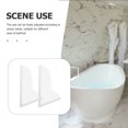 thumbnail image 4 of HEALEEP 2Pcs Shower Water Splash Guard Acrylic Bathroom Splash Guard Water Splashing Proof Homeowners Families, 4 of 8