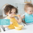 thumbnail image 2 of Bumkins Baby Silicone First Feeding Set w/ Bowl, Lid & Spoon for Ages 4 months+ (Pineapple), 2 of 6