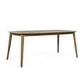 thumbnail image 2 of Christopher Knight Home Modern 70.75" Outdoor Dining Table, 8-Seater Patio Solid Wood Table, Light Brown, 2 of 10