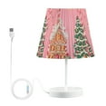 thumbnail image 7 of Yayeee Mini Table Lamp 11.8" Dimmable with Fabric Shade 3 Color Temperatures, Brown Gingerbread House, 7 of 7