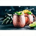 thumbnail image 3 of AMERTEER Old Dutch Hammered Solid Moscow Mule Mug 16 oz Copper, 3 of 3