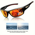 thumbnail image 4 of 1/3 Sports Polarized Sunglasses Camouflage Wraparound Frame Multicolor Lenses for Driving Fishing UV Protection Unisex Eyewear, 4 of 10