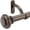 Dark Bronze, variant on 36-72 Inches Curtain Rods for Window,  1 Inch Diameter Drapery Rod with Resin Finials, Ideal Adjustable Heavy Duty Single Curtains Rod for Bedroom, Living Room Decoration, Brown Wood Grain
