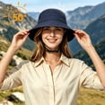 thumbnail image 5 of Waterproof Sun Hat, Rain Hat for Women, UPF 50+ UV Protection, Wide Brim, Packable, Lightweight, Fishing Hat for Hiking, Travel, 5 of 8