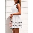 thumbnail image 4 of Vestido PRETTYGARDEN 2025 Verano Sin Mangas con Volantes Blanco XXL, 4 of 8