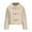 Beige, variant on Women's Shearling Coat with Traditional Toggle Buttons Faux Fur Cozy Cropped Coat Solid Color Plush Fluffy Outerwear Beige
