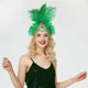 thumbnail image 2 of Corona de cristal de carnaval, tocados de plumas, tocado de plumas, accesorios de Mardi Gras, diadema de Halloween de Flapper de los años 20 para mujer, 2 of 5