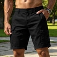 thumbnail image 3 of BRANROY Mens Multi‑Pocket Cargo Shorts - Lightweight Durable Fabric Casual Shorts, Ideal for Hiking Shorts, Beach Shorts, and Running Shorts for Summer Sports and Work,Black,L, 3 of 9