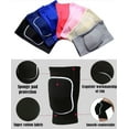 thumbnail image 4 of Namzi Soft Kneepads Cotton Volleyball Tennis 1 Pair-Women Pole Dance Yoga Knee Protector Guards for Athletic Use Adult Cycling Gym Workout Exercise Skating Knee Brace Support With Sponge (Gray, L), 4 of 5