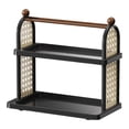 thumbnail image 2 of Soporte vertical decorativo para tazas de café, organizador de cocina, exhibidor de tazas, soporte vertical decorativo Negro de 2 capas, 2 of 9