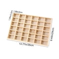 thumbnail image 3 of Wooden Sorting Tray 13.77 Inches Multi Compartment Storage Divider Organizer Showcase Display Box Home Handicraft Jewelry Tea Bags Small Parts Office Kitchen Storage Solution, 3 of 6
