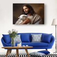 thumbnail image 6 of Jesus and Lamb Canvas Wall Art Modern Decoration Paintings for Living Room Wall Posters for Bedroom Vertical Pictures Giclee Artwork, 6 of 6