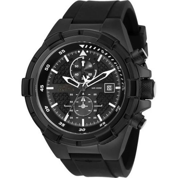 Invicta 28099 Mens Aviator Quartz Multifunction Black Dial Watch with 202 mm