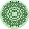 thumbnail image 1 of Ahgly Company Machine Washable Indoor Round Transitional Mint Green Area Rugs, 8' Round, 1 of 1