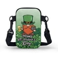 thumbnail image 2 of HELLHERO Dog and Floral Pattern Design Adjustable Shoulder Strap Crossbody Bag 2 Layers Adult for Casual Use 4.33"x1.97"x7.09", 2 of 7