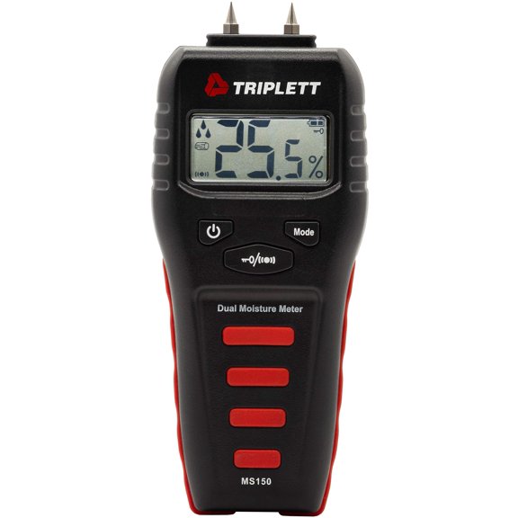 Triplett Pin/Pinless Non-Invasive Moisture Meter for Wood and Building Materials with Audible Indicator (MS150) CA2