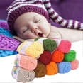 thumbnail image 4 of Fil de coton au lait 12 couleurs, fil à tricoter en coton au crochet, fil doux et chaud pour bébé, 4 of 4