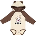 thumbnail image 3 of Inktastic Cream Doodle Pup Boys or Girls Long Sleeve Baby Bodysuit, 3 of 5
