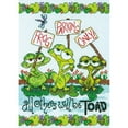 thumbnail image 2 of Dimensions Mini Counted Cross Stitch Kit 5"X7"-Frog Parking (14 Count), 2 of 2
