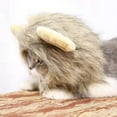 thumbnail image 6 of Pets Lion Mane Wig Hood Dog And Cat Fancy Wearable Lion Hair Accessories Pets Clothes For Halloween Christmas Easter Festival Party(S-11In), 6 of 8