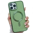 thumbnail image 1 of ELEHOLD MagSafe Compatible iPhone 14 Pro Max Case, iPhone 14 Pro Max Magnetic Glitter Case, Luxury Plating Clear Case for Women Girls Shockproof Back Cover, Deep Green, 1 of 6
