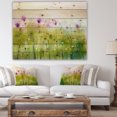 thumbnail image 4 of Design Art - Cosmos Abstrait Vert Violet de Fleurs, 4 of 5