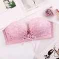 thumbnail image 5 of XIYON Women's Bra Strapless Push Up Bra Thickened Padded Hidden Breathable Ladies Strapless Bra Low Cut Female For Daily Use Everyday Bras, 5 of 6