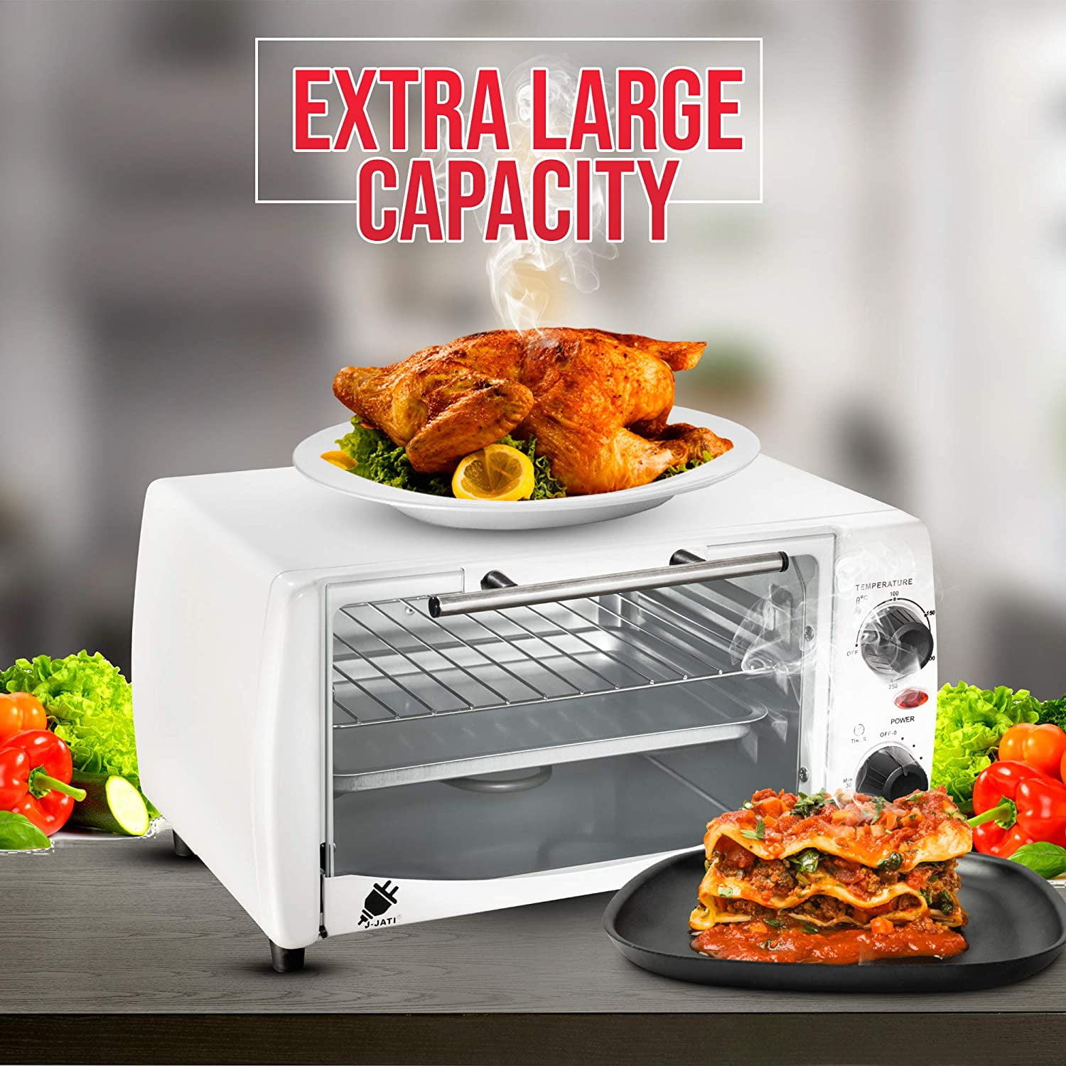 JJati Countertop oven, Convection oven, Countertop Toaster Oven