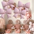 thumbnail image 7 of NOGIS Giant Pink Bow foil Balloon, Coquette Party Girls Birthday Baby Shower Bridal Engagement Wedding Decorations Party Supplies (38.6inch 4PCS), 7 of 7