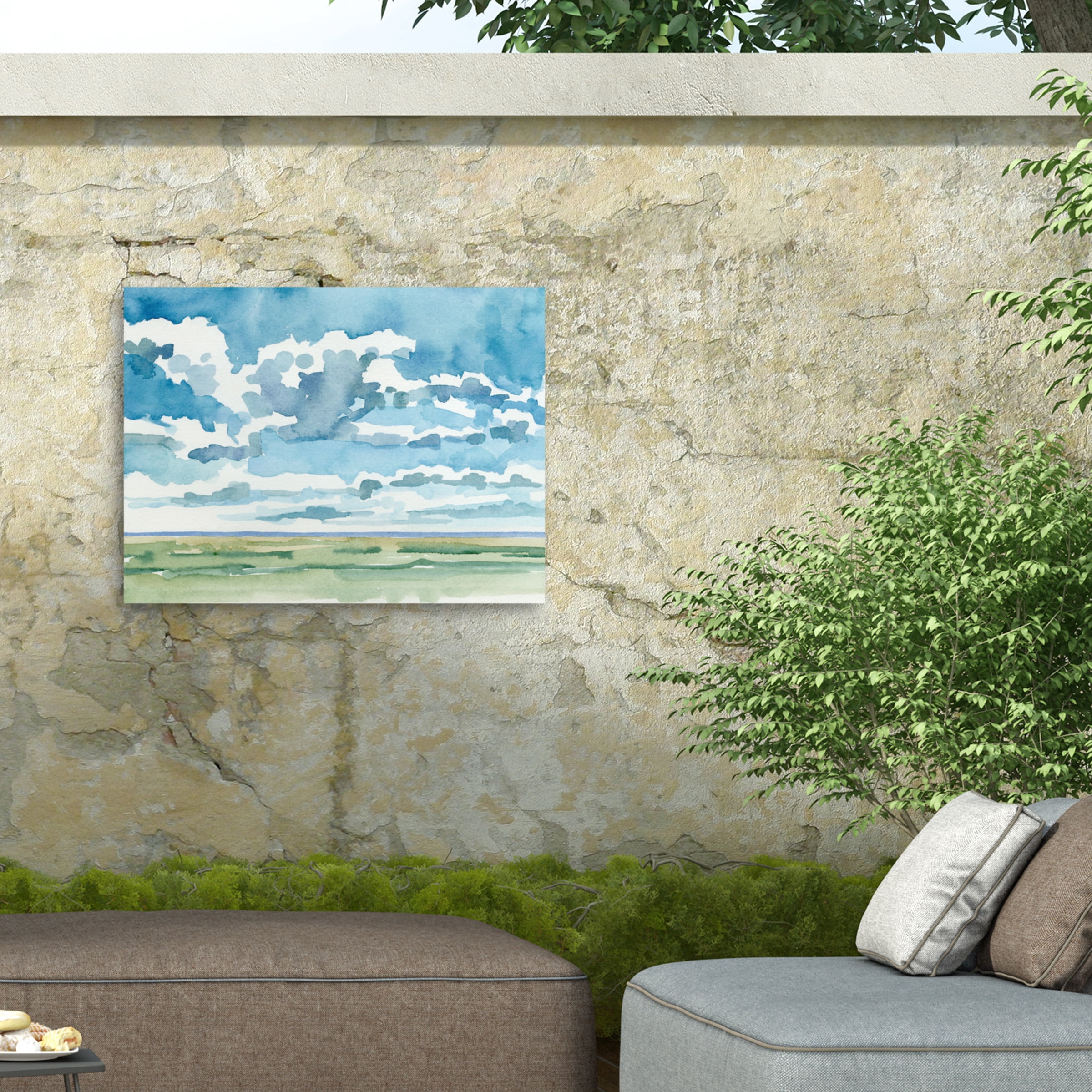 Emma Caroline 'Open Sky Study I' Outdoor Canvas 14x12
