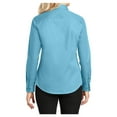 thumbnail image 2 of Womens Long Sleeve Easy Care Cotton/Polyester Shirt Maui Blue S, 2 of 6