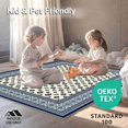thumbnail image 4 of ODIKA 4'x6' Machine Washable Non-Slip Area Rug, Nautical Elegance Trellis with Geometric Navy Beige High Traffic Rug, Ivory, 54281, 4 of 7