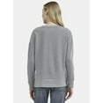 thumbnail image 2 of Time and Tru Women's Tunic Sweatshirt with High-Low Hem, Sizes XS -4X, 2 of 5