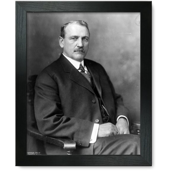 Framed Print: John F. Stevens, Half-Length Portrait, Seated, Facing Slightly