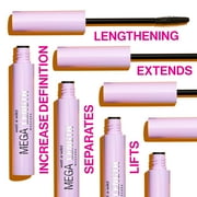 Wet n Wild Mega Length Waterproof Mascara, Very Black, 0.21 fl oz