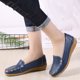 thumbnail image 4 of Zapatos planos informales de cabeza redonda para mujer, mocasines, zapatos de guisantes individuales informales de fondo suave Wmkox8yii  FOPL1946, 4 of 9