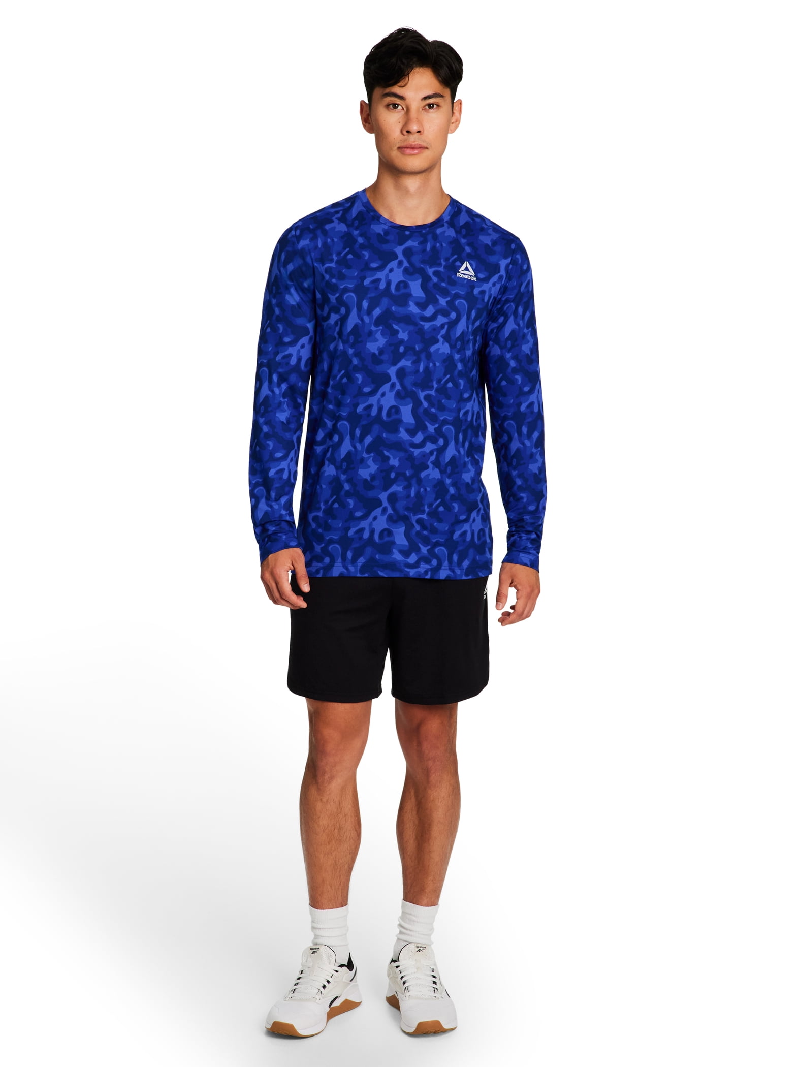 Reebok Men's and Big Men's Legacy Core Long Sleeve Tee Shirt, Sizes XS-5XL