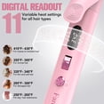 thumbnail image 5 of FARERY Long Barrel Curling Iron 1-1/4 inch, Extra Long Ceramic Curling Iron for Thin Hair, Pink, 5 of 6