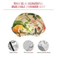 thumbnail image 5 of Balery Vintage Bird Shower Caps, Double Layer Waterproof Shower Cap, Double Layers Reusable Shower Cap With Soft Comfortable For Long Thick Hair Soft Bath Shower Hair Caps, 5 of 9