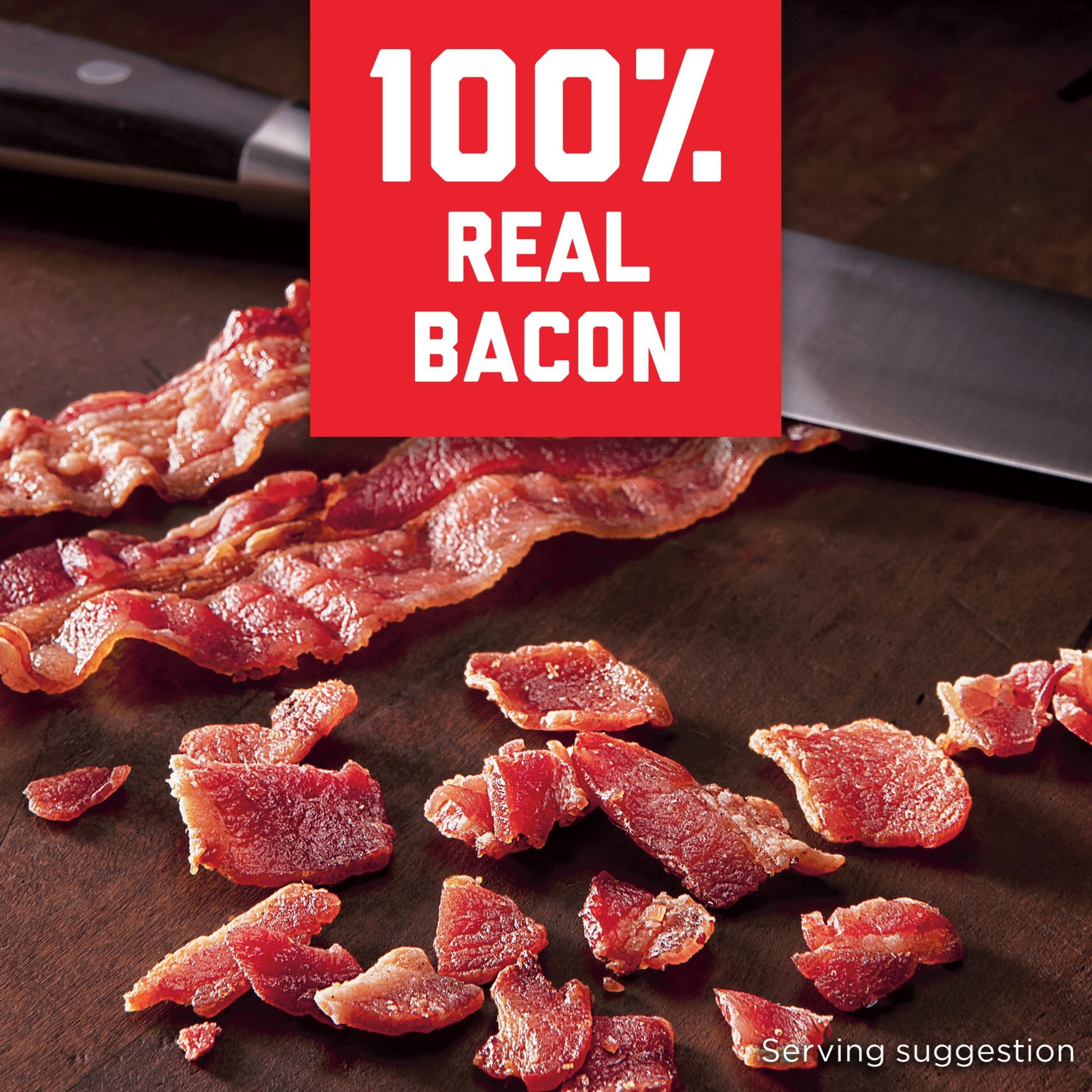 (6 pack) HORMEL Real Bacon Bits Topping, Salad Topping, 25 Calories per Serving, Shelf-Stable, 6 oz Plastic Pouch