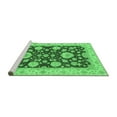 thumbnail image 2 of Ahgly Company Machine Washable Indoor Rectangle Oriental Emerald Green Traditional Area Rugs, 2' x 4', 2 of 4