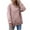 Pink, variant on Sweatshirts for Women Round Neck Long Sleeve Casual Solid Pullover Hoodless Sweatshirts Tops