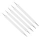 thumbnail image 4 of Lot de 5 stylos à double extrémité en acrylique, tête ronde, pour argile, outil de pointillage et de sculpture (blanc), 4 of 4