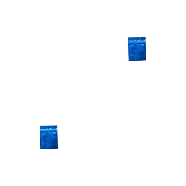 Matsuzay Paquete de papel de aluminio de 100 Uds., bolsas Ziplock a prueba de fugas con contenedor de envoltura de Color brillante, bolsa de sujeción Azul 7.5 x 10 cm 2piezas Matsuzay CBP321588