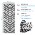 thumbnail image 2 of Black Geometric Pattern Hot Yoga Mat Towel Non Slip for Hot Yoga - Quick-Drying Yoga Mat Cover with 4 Corner Pockets with Travel Bag - Hot Yoga Towel Non Slip Grip Moisture Wicking Sweat 70"x26", 2 of 6