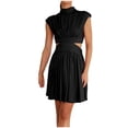 thumbnail image 1 of Birdeem Mode Femmes Été Robe Mini Aguichant Ajourée Décontractée Sans Manches Col Rond, 1 of 8