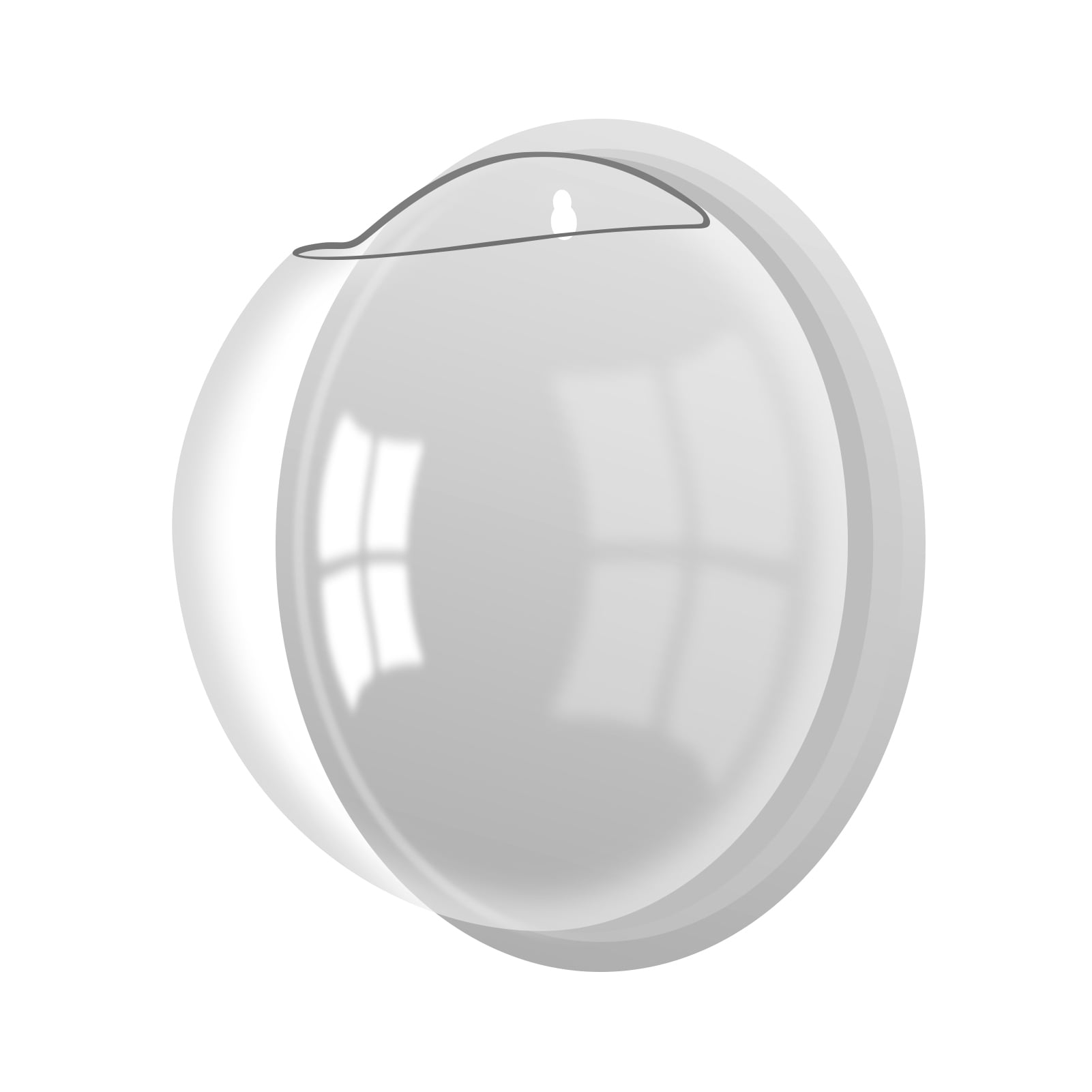 Hevirgo Hanging Wall Mounted Fish Tank Bowl Hanging Bowl for Water Plants, Wall Fish Bubble Tank, Aquarium Wall Decor Plant Fish Bubble - Clear