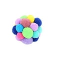 thumbnail image 4 of Pet Cat Toy Colorful Handmade Bells Bouncy Ball Built-In Catnip Interactive Toy, 4 of 9