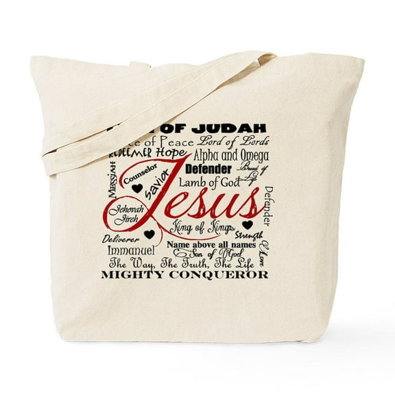 CafePress - The Name Of Jesus Tote Bag - Unisex Canvas Tote Bag, Beige, 1-Piece